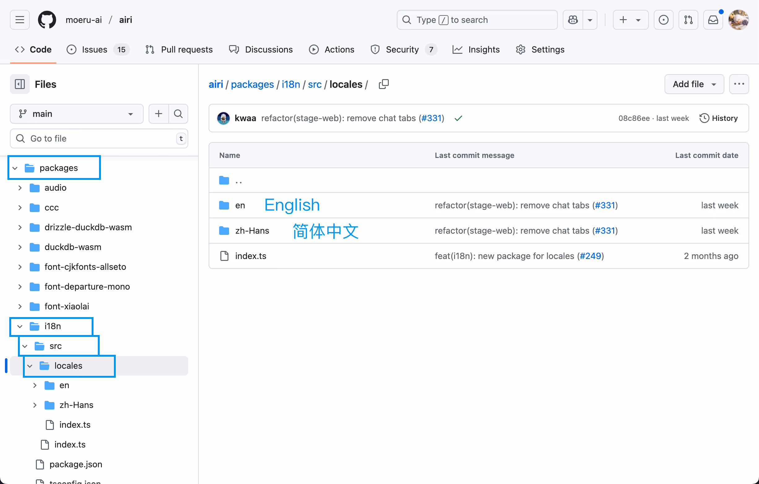 Time series chart light mode