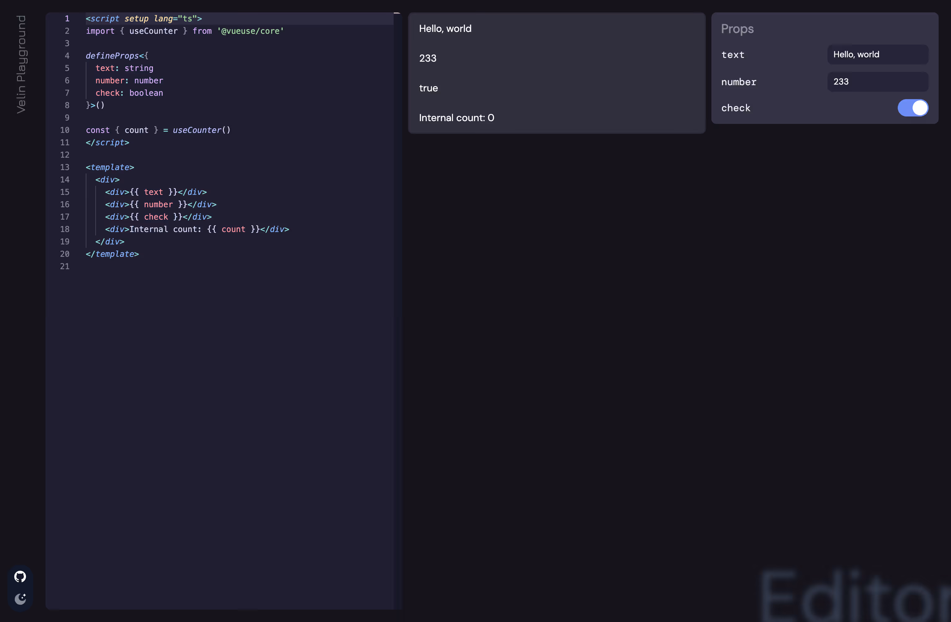 tool to write LLM prompts with Vue.js